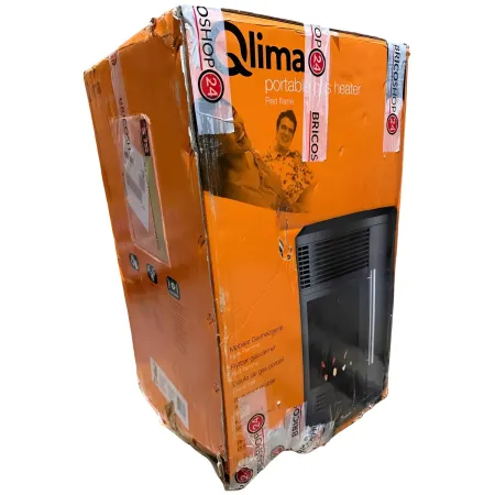 Stufa a Gas 3.4kW Infrarossi Effetto Camino Catalitica Fiamma Vera