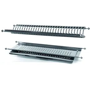 Scolapiatti da Incasso 76 cm Inox Vassoio Salvagocce Pensile Cucina