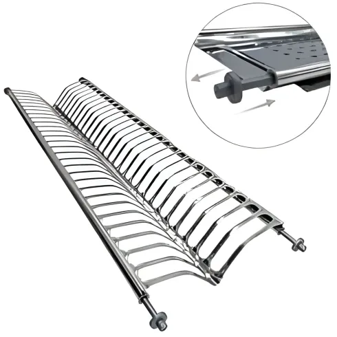 Scolapiatti da Incasso 76 cm Inox Vassoio Salvagocce Pensile Cucina