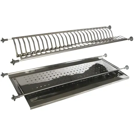 Scolapiatti da Incasso 76 cm Inox Vassoio Salvagocce Pensile Cucina