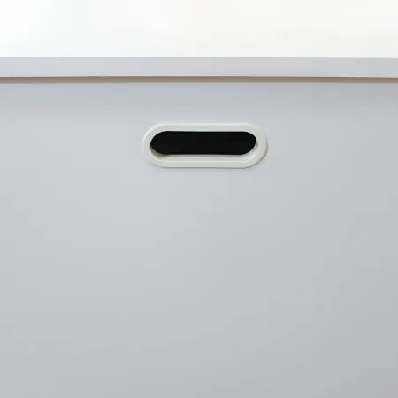Panca Porta Giochi in Legno Bianco Cassapanca Contenitore Salvaspazio