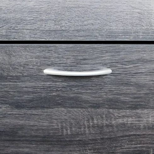 Scarpiera 2 Ante a Ribalta Slim Salvaspazio Legno Grigio Scuro Moderno