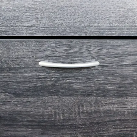 Scarpiera 2 Ante a Ribalta Slim Salvaspazio Legno Grigio Scuro Moderno