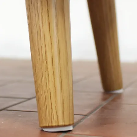 Comodino 2 Cassetti Gambe in Legno Bianco Moderno Camera da Letto