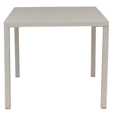 Tavolo Impilabile in Acciaio Tortora da Giardino Quadrato 80x80 cm