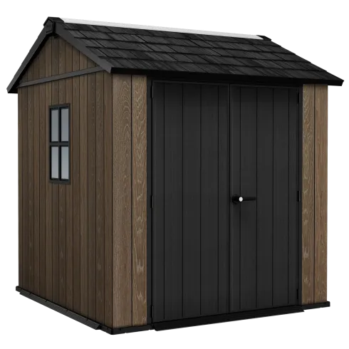 Keter Apex Casetta da Giardino in Resina Effetto Legno 230x224x246 cm