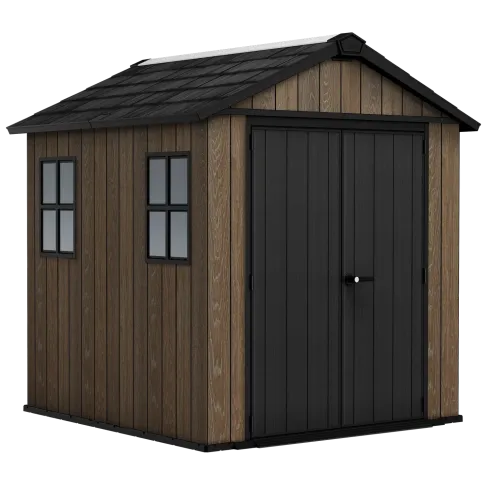 Keter Apex Casetta da Giardino in Resina Effetto Legno 230x224x246 cm