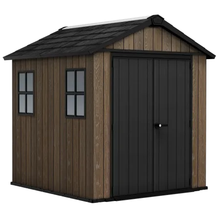 Keter Apex Casetta da Giardino in Resina Effetto Legno 230x224x246 cm