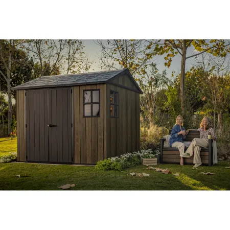 Keter Apex Casetta da Giardino in Resina Effetto Legno 287x230x246 cm