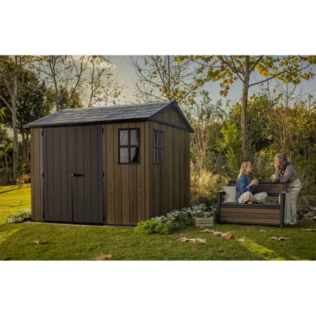 Keter Apex Casetta da Giardino in Resina Effetto Legno 287x230x246 cm