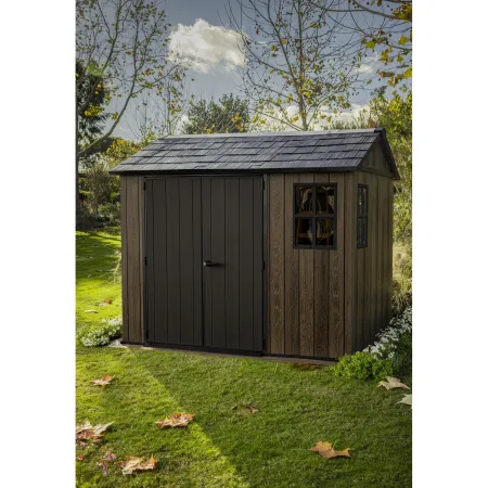 Keter Apex Casetta da Giardino in Resina Effetto Legno 287x230x246 cm