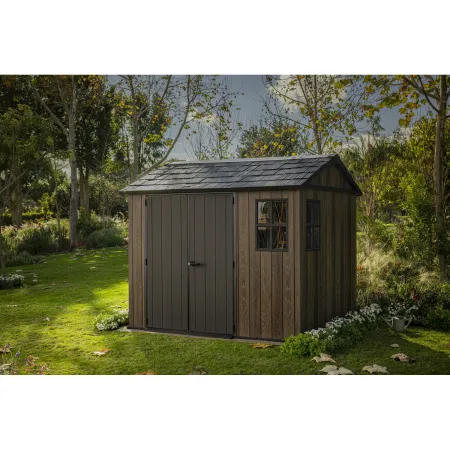 Keter Apex Casetta da Giardino in Resina Effetto Legno 287x230x246 cm