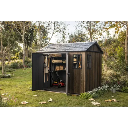 Keter Apex Casetta da Giardino in Resina Effetto Legno 287x230x246 cm