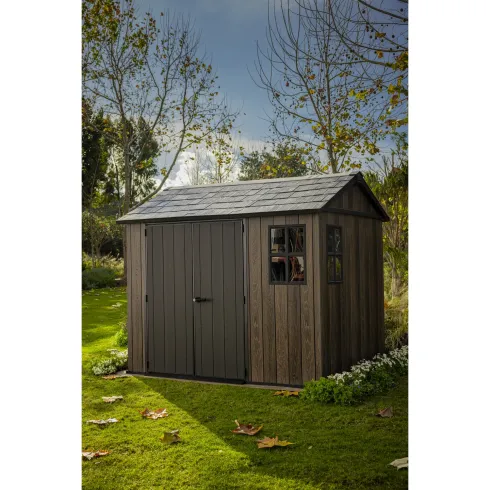 Keter Apex Casetta da Giardino in Resina Effetto Legno 287x230x246 cm