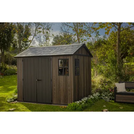 Keter Apex Casetta da Giardino in Resina Effetto Legno 287x230x246 cm