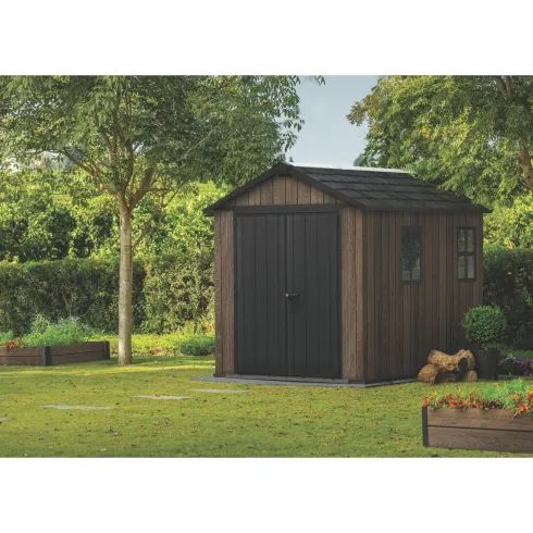 Keter Apex Casetta da Giardino in Resina Effetto Legno 287x230x246 cm