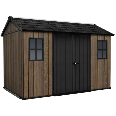 Keter Apex Casetta da Giardino Resina Effetto Legno 350x230x246 cm