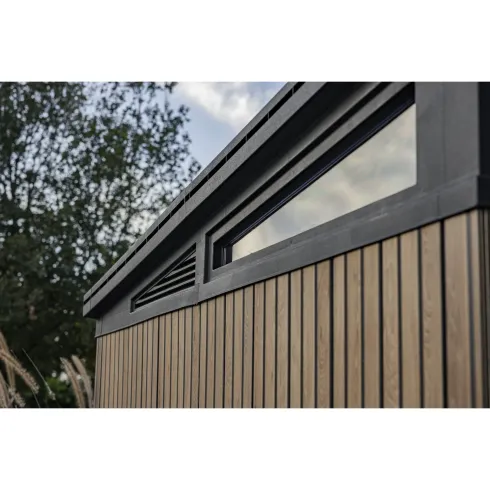 Keter Pent Casetta da Giardino 2x2 Resina Effetto Legno Doghe Veneziane