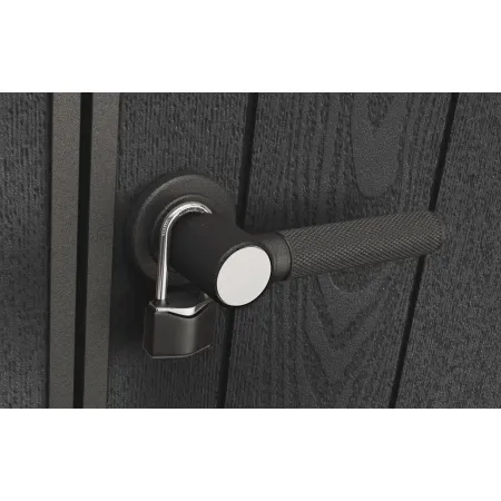 Keter Pent Casetta da Giardino 340x218 Resina Effetto Legno Doppia Porta