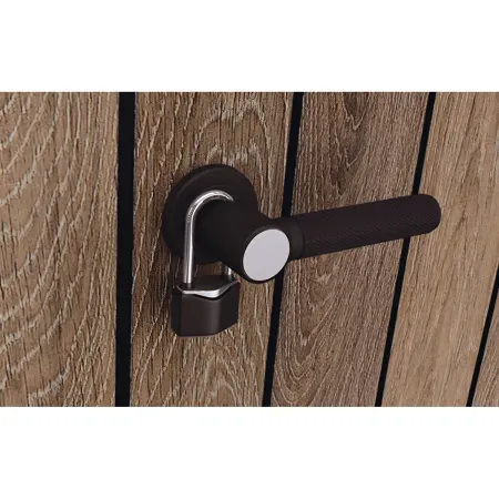 Armadio Porta Attrezzi Keter 1400L Resina Finitura Legno UV da Esterno