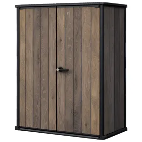 Armadio Porta Attrezzi Keter 1400L Resina Finitura Legno UV da Esterno