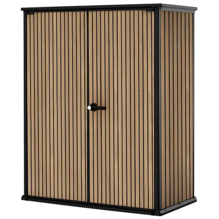 Armadio Porta Attrezzi Keter 1400L Doghe Effetto Legno da Esterno