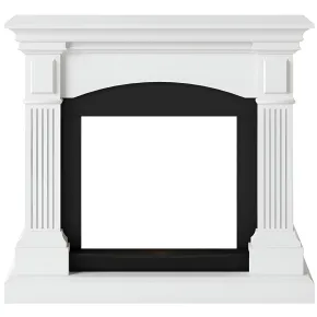 Cornice per Camino Elettrico Tagu Magna Bianco in Legno MDF Caminetto
