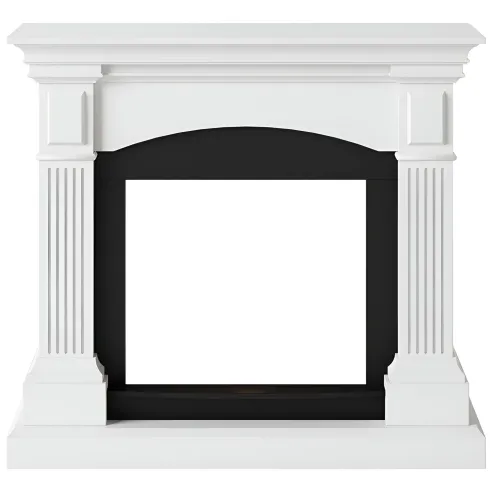 Cornice per Camino Elettrico Tagu Magna Bianco in Legno MDF Caminetto