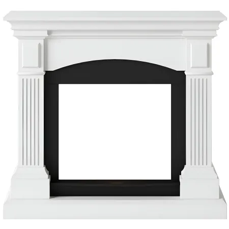 Cornice per Camino Elettrico Tagu Magna Bianco in Legno MDF Caminetto