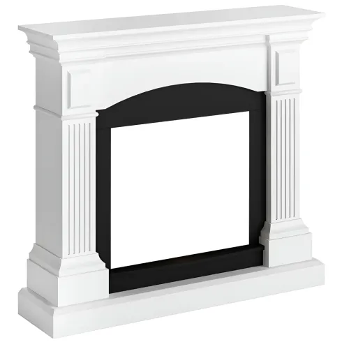 Cornice per Camino Elettrico Tagu Magna Bianco in Legno MDF Caminetto