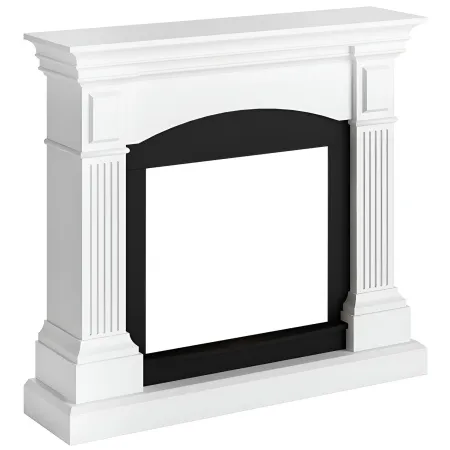 Cornice per Camino Elettrico Tagu Magna Bianco in Legno MDF Caminetto