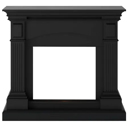 Cornice per Camino Elettrico Caminetto Tagu Magna in Legno MDF Nero