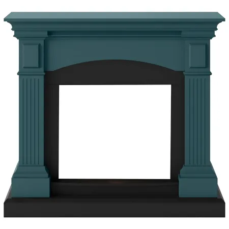 Cornice per Camino Elettrico Tagu Magna in Legno MDF Turchese Caminetto