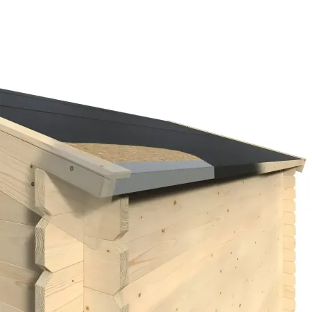 Casetta in Legno da Giardino 4x3 Doppia Porta Block-House 34mm