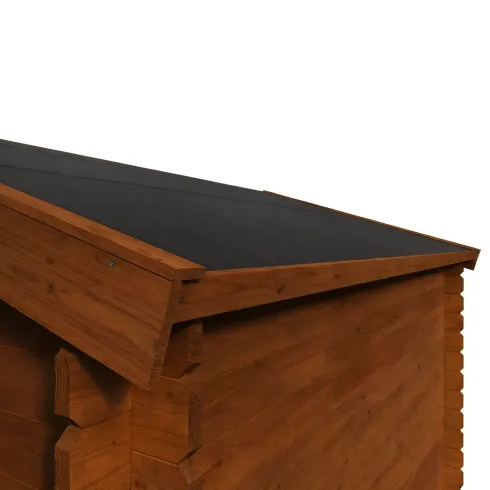 Casetta in Legno Trattato 34mm da Giardino 4x4 Doppia Porta Block-House