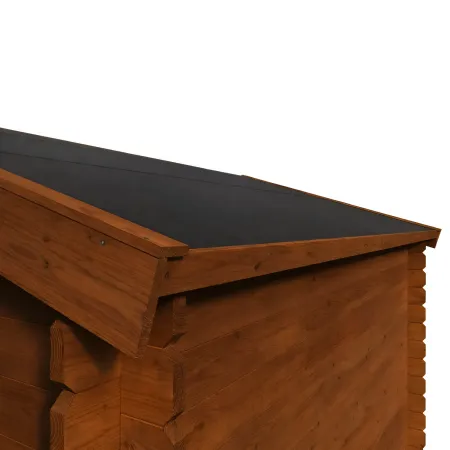 Casetta in Legno Trattato 34mm da Giardino 4x4 Doppia Porta Block-House