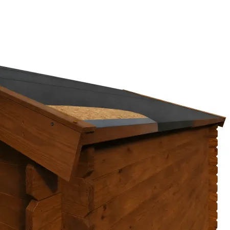 Casetta in Legno Trattato 34mm da Giardino 4x4 Doppia Porta Block-House
