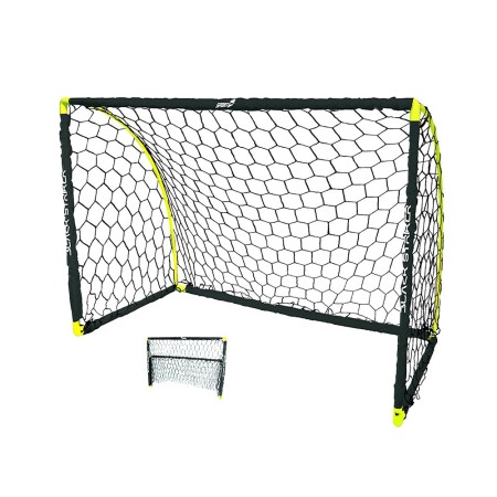 Porta Calcio Black Striker Pieghevole 180x91x120 Rete Piccchetti Goal Calcetto