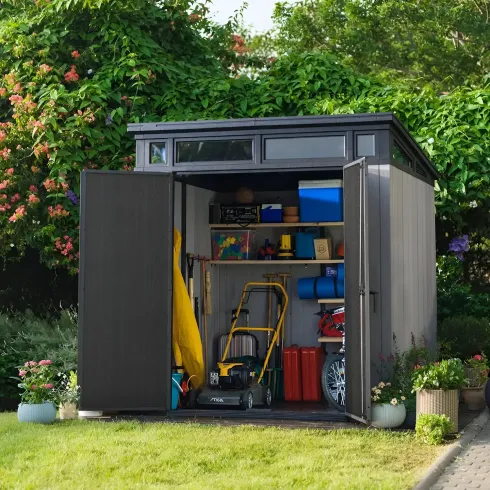 Casetta Keter Artisan 214x218 Addossata con Pavimento Interno