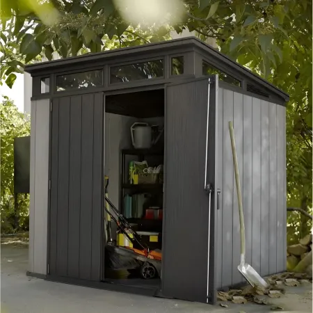 Casetta Keter Artisan 214x218 Addossata con Pavimento Interno
