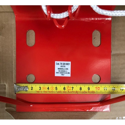 Canestro da Basket 46 cm Regolamentare Metallo Rete Pallacanestro Adulti Bambini