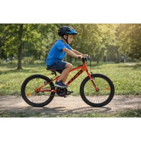 Bicicletta 20 Pollici Cambio Shimano 6 Velocità Telaio Acciaio Rosso 2