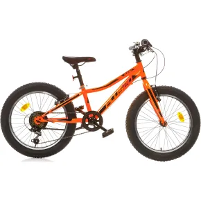 Bicicletta per Bambini 20" Arancione Cambio Shimano 6v Telaio Acciaio
