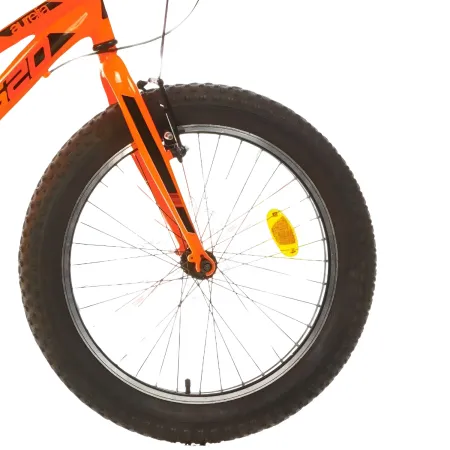 Bicicletta per Bambini 20" Arancione Cambio Shimano 6v Telaio Acciaio