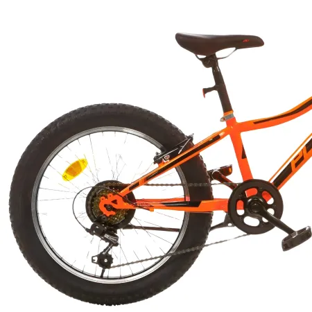 Bicicletta per Bambini 20" Arancione Cambio Shimano 6v Telaio Acciaio