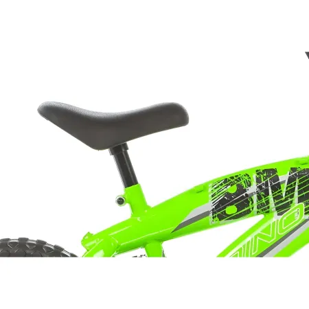 Bicicletta Rotelle per Bambini 12" BMX Verde con Freno Anteriore