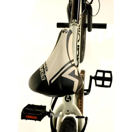 Bicicletta Freestyle 20" Nero Beige per Bambini Ragazzi Acciaio Hi-Ten