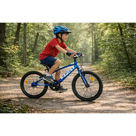 Bicicletta Single Speed 20" Blu Freni V-Brake Alluminio Telaio Hi-Ten