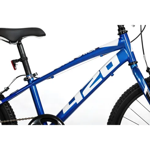 Bicicletta Single Speed 20" Blu Freni V-Brake Alluminio Telaio Hi-Ten