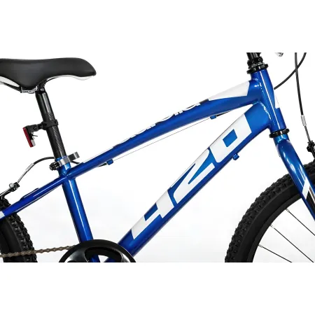 Bicicletta Single Speed 20" Blu Freni V-Brake Alluminio Telaio Hi-Ten